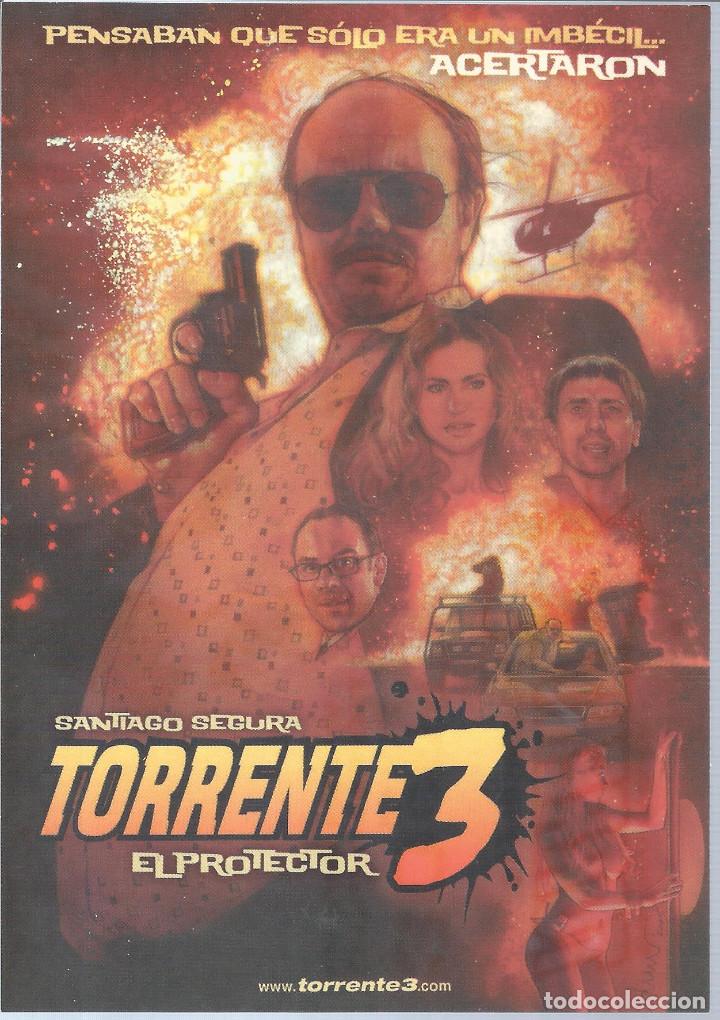 Cine: 9081- FOLLETO(POSTAL) DE CINE: TORRENTE 3- EL PROTECTOR - Foto 1