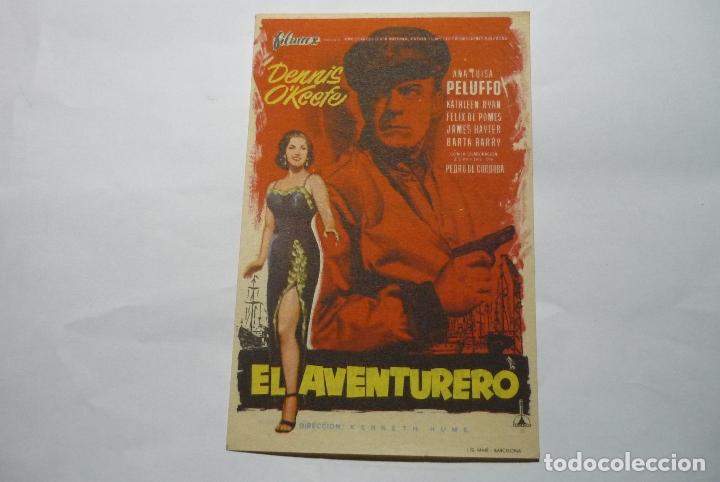 Cine: PROGRAMA EL AVENTURERO -DENNIS O&acute;KEEFE PUBLICIDAD - Foto 1