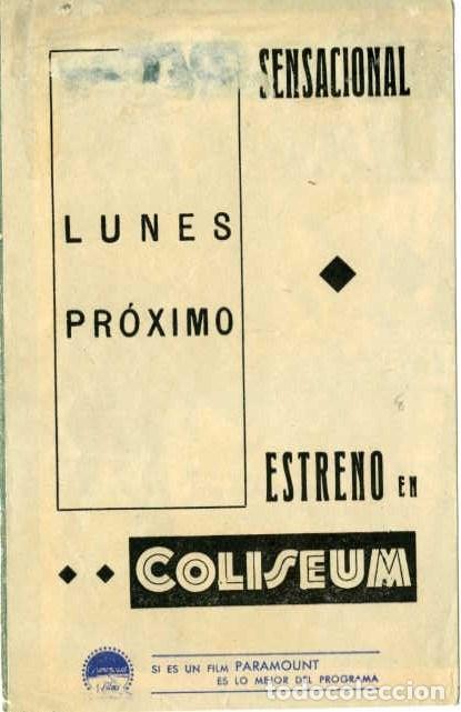 Cine: MERCADERES DE LA MUERTE. PROGRAMA DOBLE. CINE COLISEUM. - Foto 2