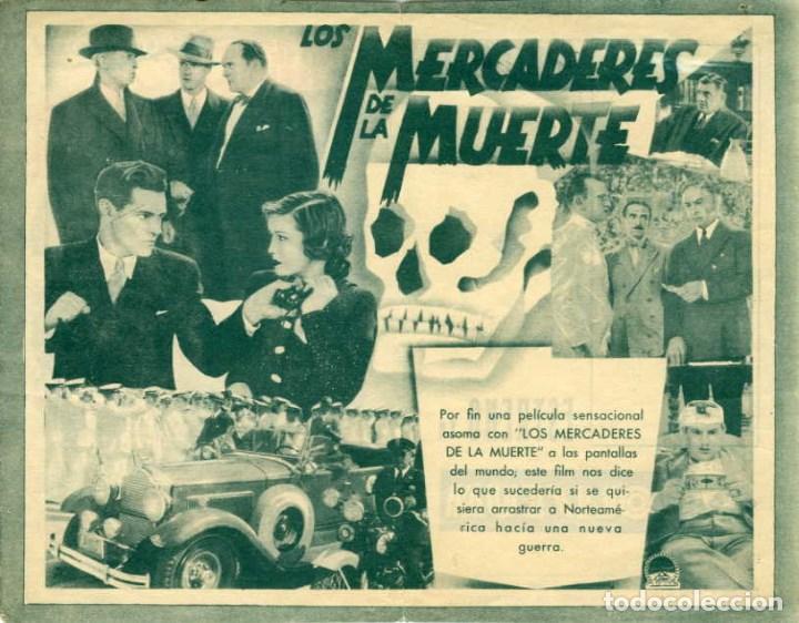 Cine: MERCADERES DE LA MUERTE. PROGRAMA DOBLE. CINE COLISEUM. - Foto 3