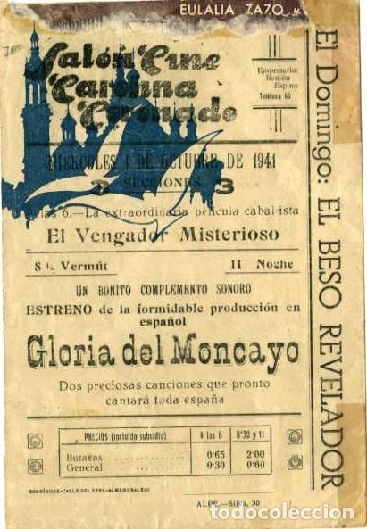 Cine: GLORIA DEL MONCAYO. PROGRAMA DOBLE. SALON CINE CAROLINA..... - Foto 3