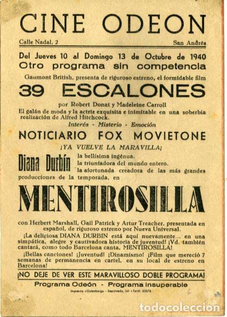 Cine: MENTIROSILLA. PROGRAMA DOBLE. REVERSO CINE ODEON DE SAN ANDR&Eacute;S. - Foto 3