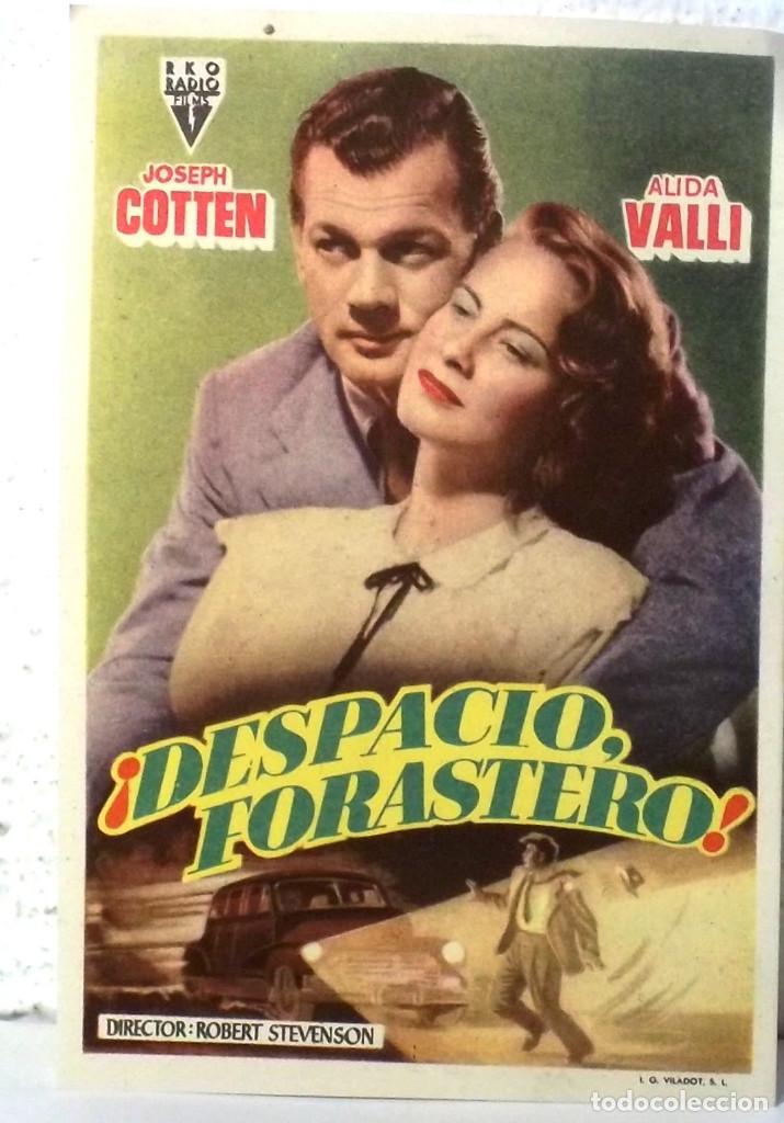 Cine: DESPACIO FORASTERO - EN BLANCO - COMPRA MINIMA 5&euro; - Foto 1