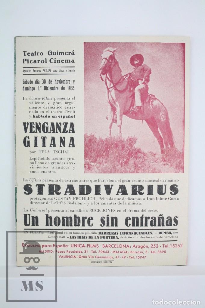 Cine: Programa de Cine Doble - Venganza Gitana - &Uacute;nica Films, 1935 - Foto 3