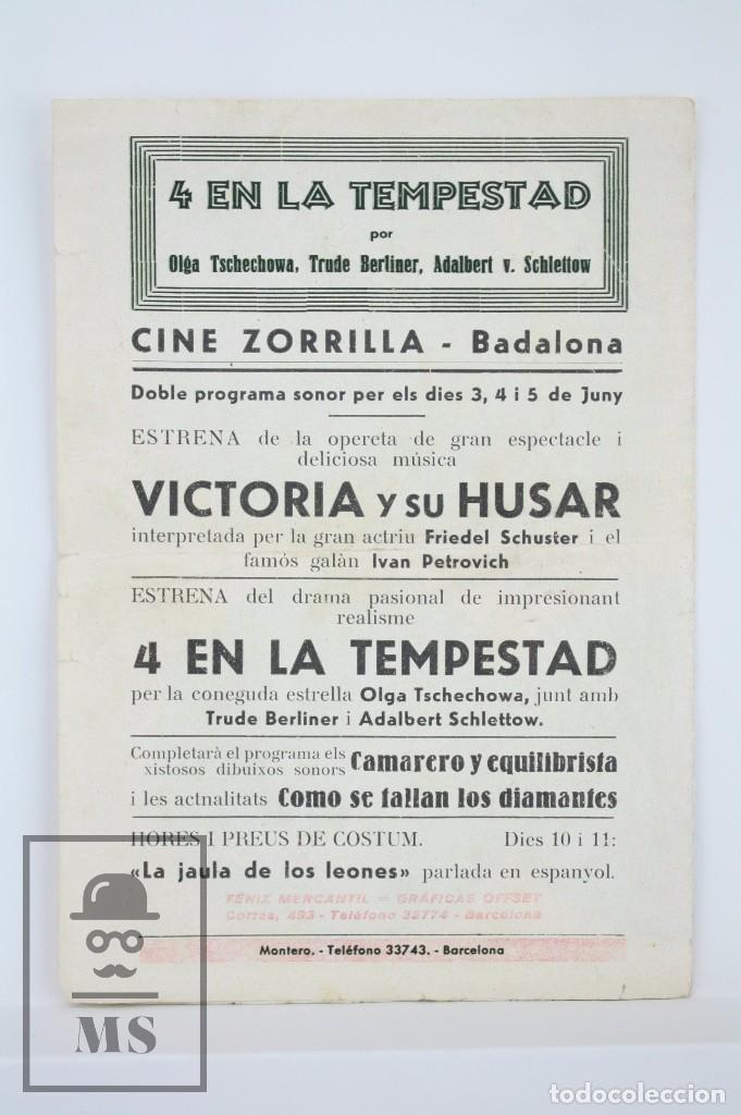 Cine: Programa de Cine Doble - 4 en la Tempestad - Cinaes, A&ntilde;os 30 - Foto 4