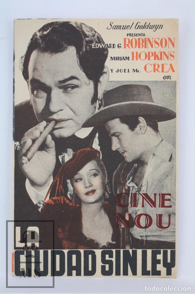 Cine: Programa de Cine Doble - La Ciudad Sin Ley - Samuel Goldwyn, 1936 - Foto 1