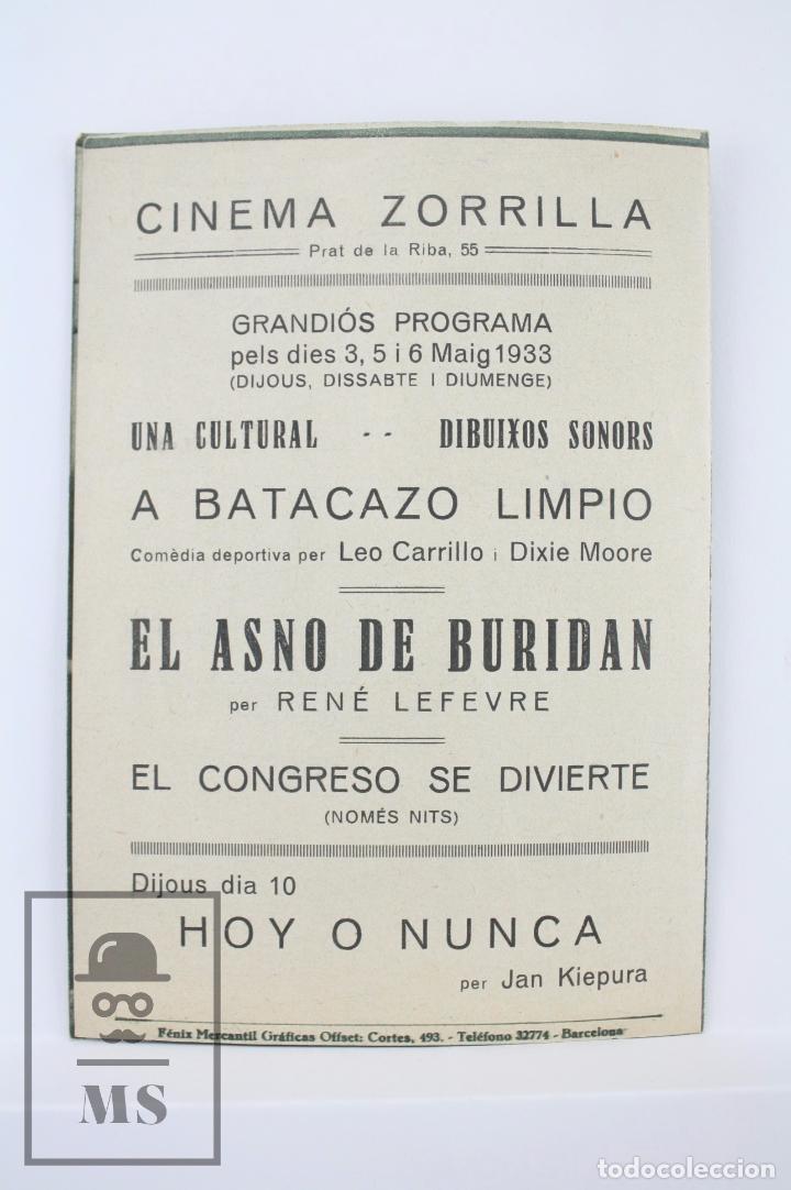 Cine: Programa de Cine Doble - El Asno de Buridan - Path&eacute; Natan, 1933 - Foto 3
