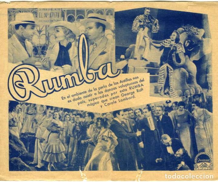 Cine: RUMBA. PROGRAMA DOBLE. REVERSO SIN IMPRIMIR - Foto 2