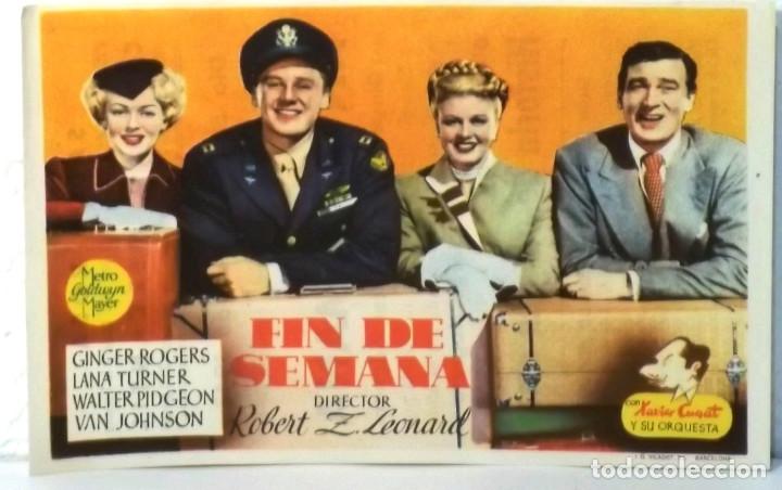 Cine: FIN DE SEMANA - PUBLICIDAD DEL CINE - COMPRA MINIMA 5&euro; - Foto 1