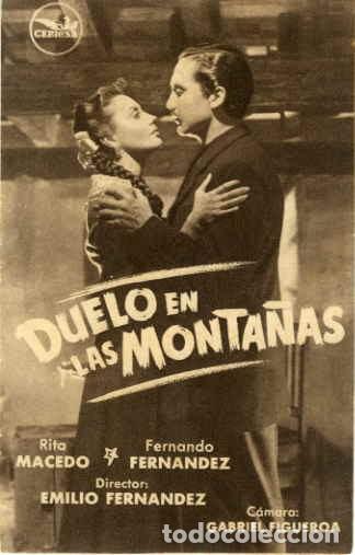 Cine: DUELO EN LAS MONTA&Ntilde;AS. PROGRAMA SENCILLO. REVERSO SIN IMPRIMIR - Foto 1