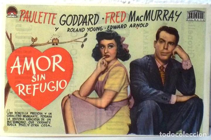 Cine: AMOR SIN REFUGIO - PUBLICIDAD DEL CINE - COMPRA MINIMA 5&euro; - Foto 1