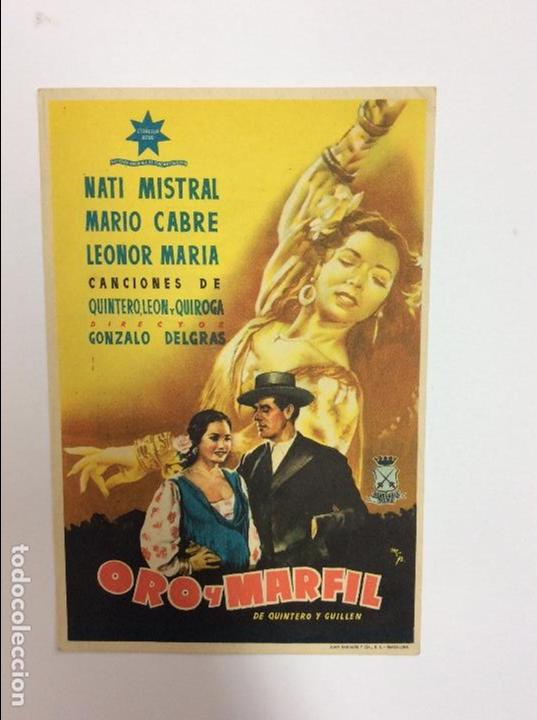 Cine: Oro y marfil- folleto de mano - Foto 1