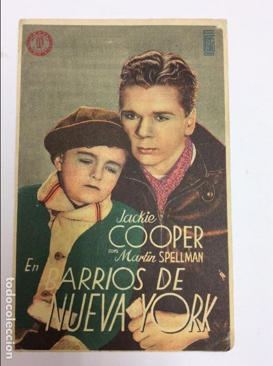 Cine: Barrios de Nueva York folleto de mano - Foto 1
