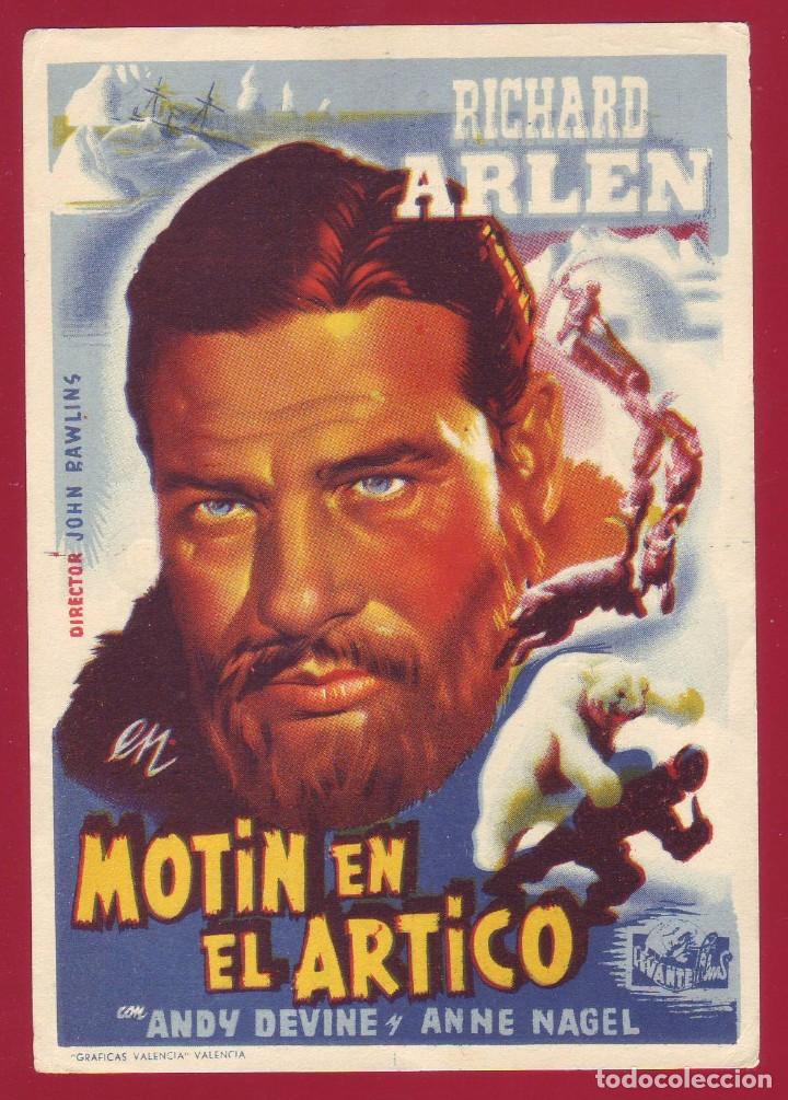 Cine: PROGRAMA DE MANO - MOT&Iacute;N EN EL &Aacute;RTICO - RICHARD ARLEN - Foto 1