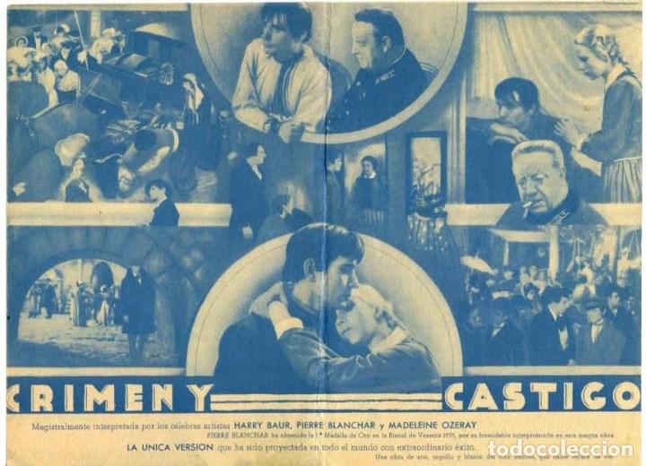 Cine: CRIMEN Y CASTIGO. PROGRAMA DOBLE. REVERSO CINE GOYA - Foto 2