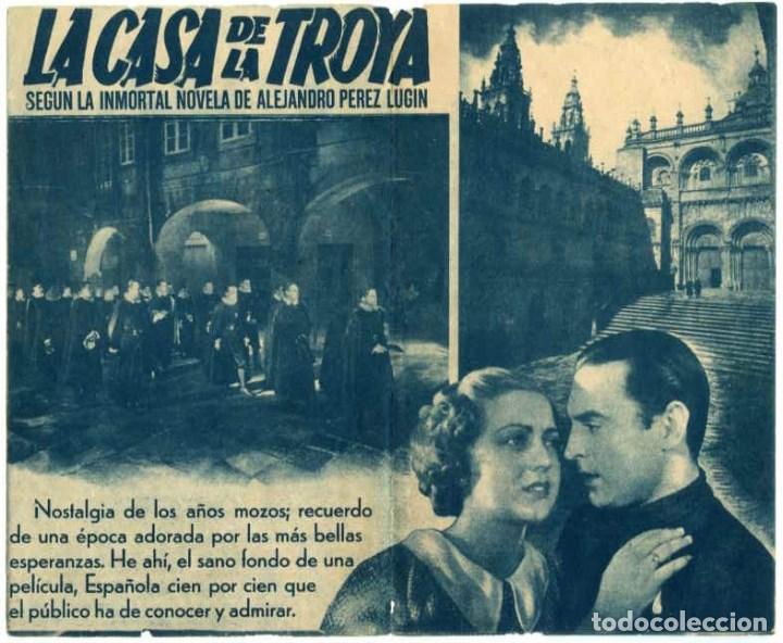 Cine: LA CASA DE LA TROYA. PROGRAMA DOBLE. REVERSO SIN IMPRIMIR CINE. - Foto 2