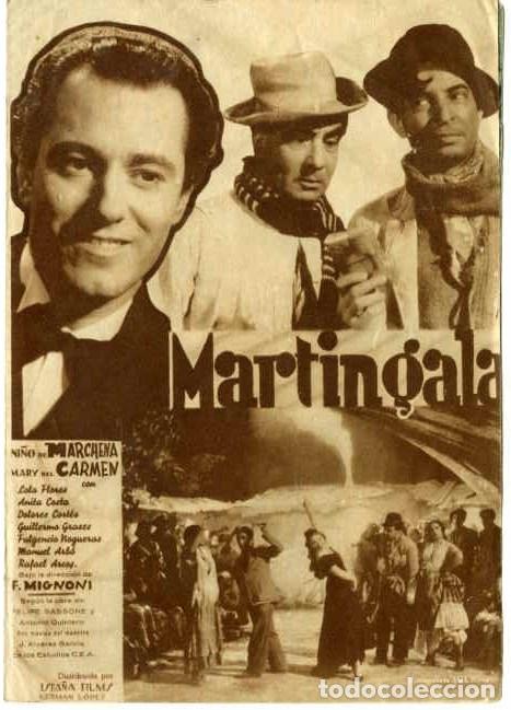 Cine: MARTINGALA. PROGRAMA DOBLE. REVERSO SIN IMPRIMIR CINE. - Foto 1