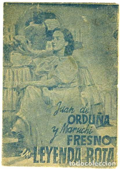 Cine: LEYENDA ROTA. PROGRAMA DOBLE. REVERSO SIN IMPRIMIR CINE. - Foto 1