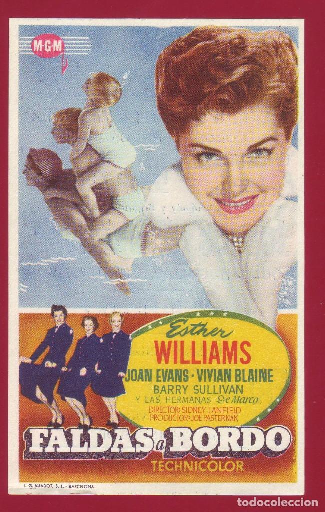 Cine: PROGRAMA DE MANO - FALDAS A BORDO - ESTHER WILLIAMS - Foto 1