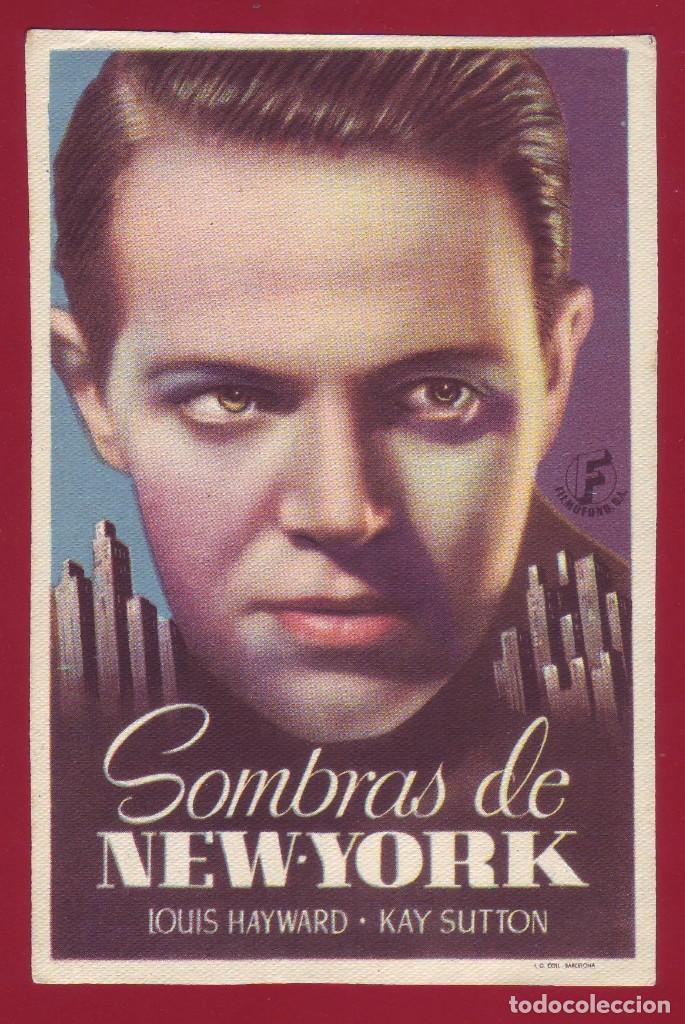 Cine: PROGRAMA DE MANO - SOMBRAS DE NEW-YORK - LOUIS HAYWARD - KAY SUTTON - Foto 1