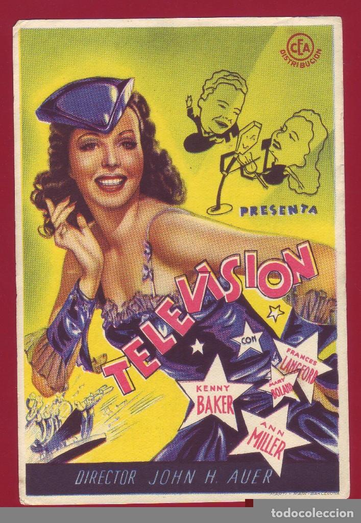 Cine: PROGRAMA DE MANO - TELEVISION - Foto 1