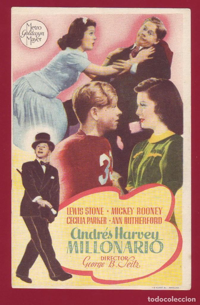 Cine: PROGRAMA DE MANO - ANDR&Eacute;S HARVEY MILLONARIO - Foto 1