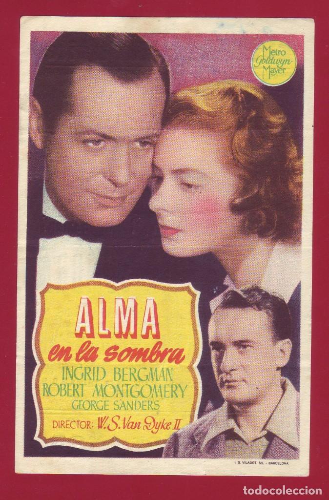 Cine: PROGRAMA DE MANO - ALMA EN LA SOMBRA - Foto 1