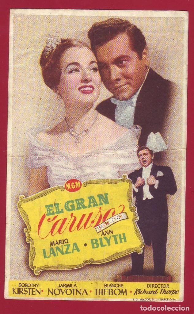 Cine: PROGRAMA DE MANO - EL GRAN CARUSO - Foto 1