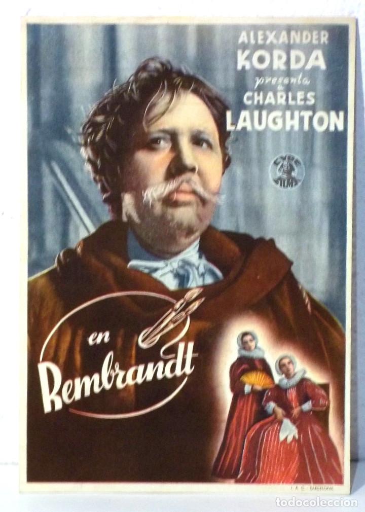 Cine: PROGRAMA DE CINE - REMBRANDT - PUBLICIDAD CINES - COMPRA MINIMA 5&euro; - Foto 1