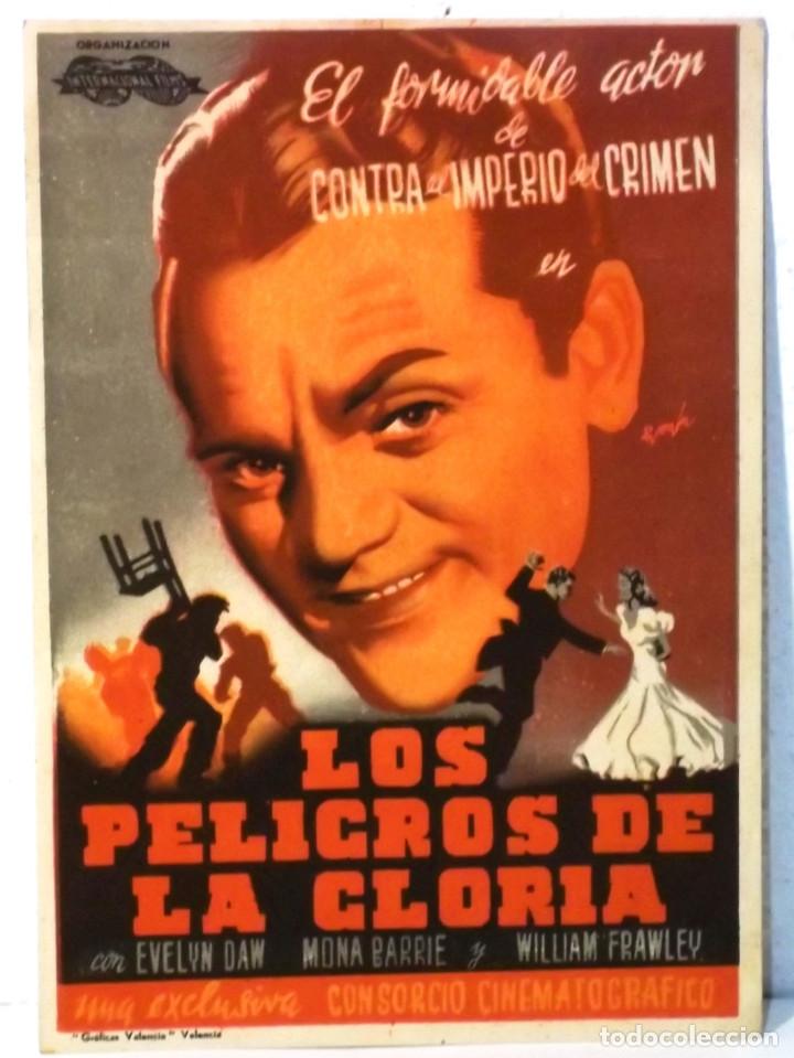 Cine: PROGRAMA DE CINE - LOS PELIGROS DE LA GLORIA - PUBLICIDAD DE CINES - Foto 1