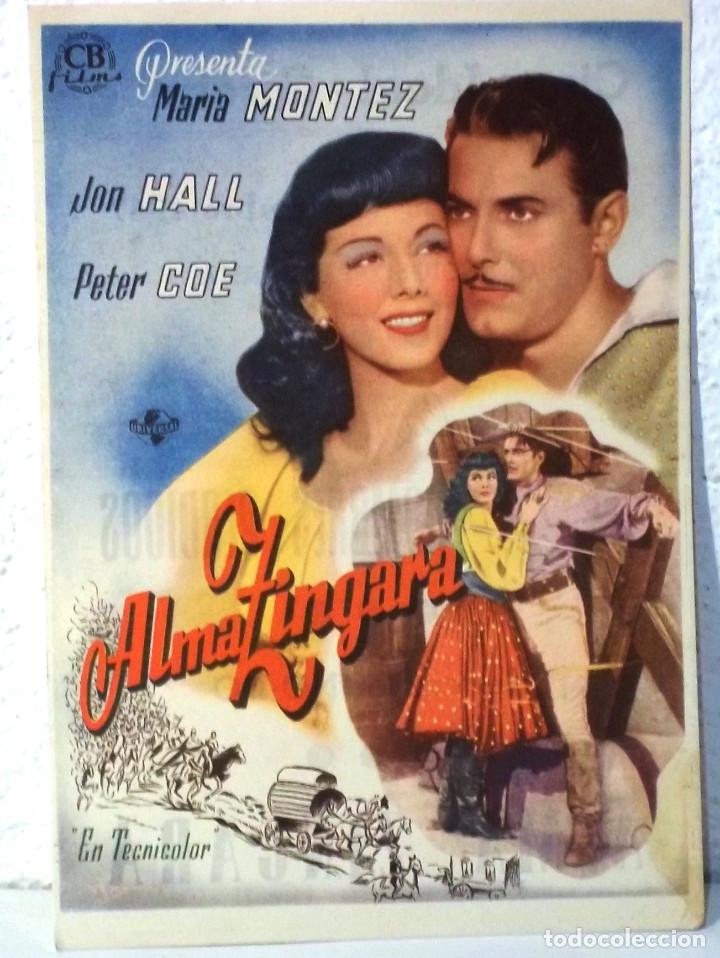 Cine: PROGRAMA DE CINE - ALMA ZINGARA - PUBLICIDAD CINES - COMPRA MINIMA 5&euro; - Foto 1