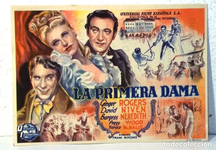 Cine: PROGRAMA DE CINE - LA PRIMERA DAMA - PUBLICIDAD CINES - COMPRA MINIMA 5&euro; - Foto 1