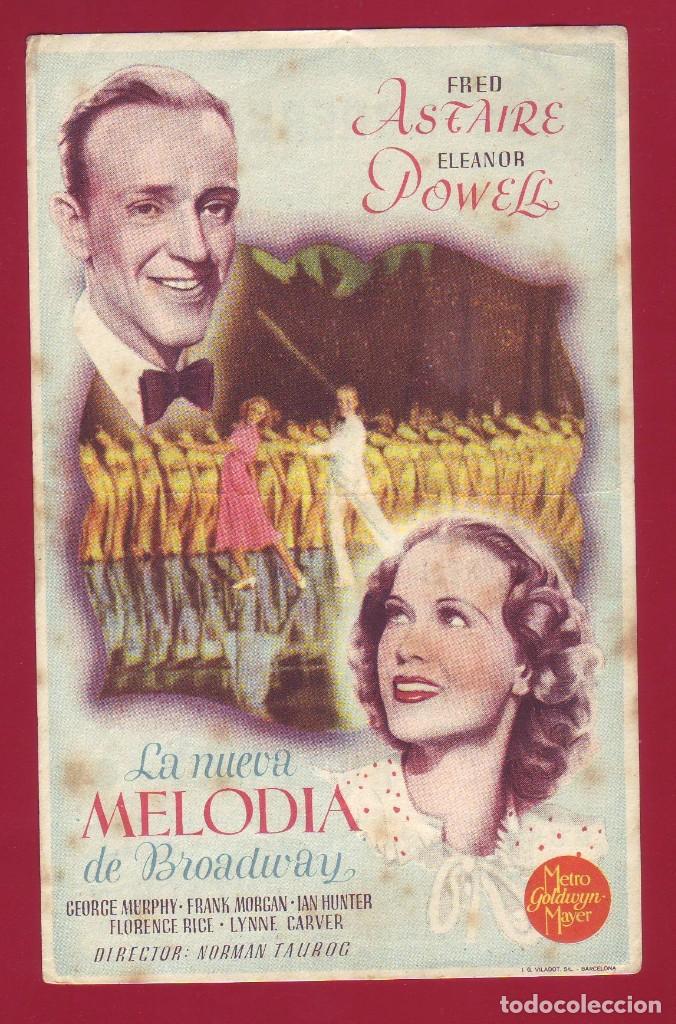 Cine: PROGRAMA DE MANO - LA NUEVAMELODIA DE BROADWAY - Foto 1
