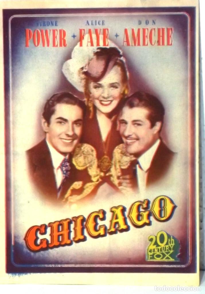 Cine: PROGRAMA DE CINE -CHICAGO - PLEGADO -PUBLICIDAD CINES - Foto 1