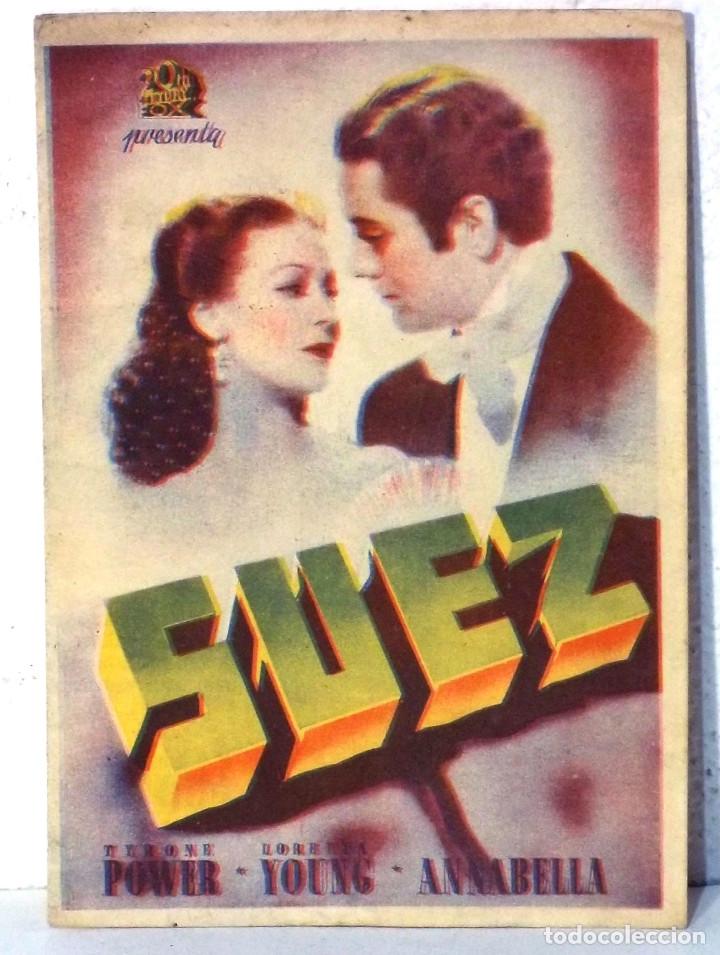 Cine: PROGRAMA DE CINE - SUEZ - PLEGADO - PUBLICIDAD CINES - - Foto 1