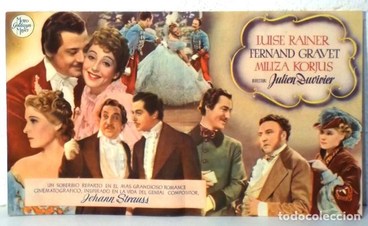 Cine: PROGRAMA DE CINE - EL GRAN VALS - PLEGADO - PUBLICIDAD CINES - COMPRA MINIMA 5&euro; - Foto 2