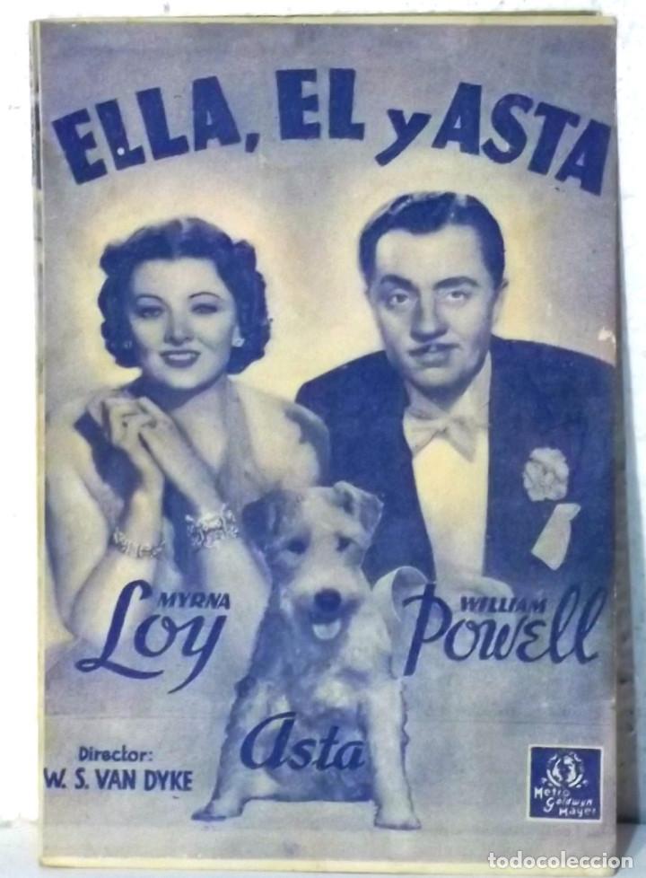 Cine: PROGRAMA DE CINE - ELLA EL Y ASTA - PLEGADO - PUBLICIDAD CINES - COMPRA MINIMA 5&euro; - Foto 1