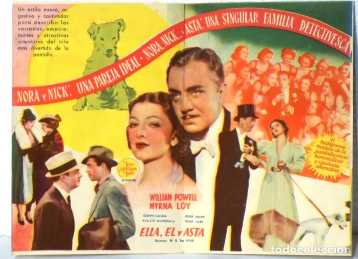 Cine: PROGRAMA DE CINE - ELLA EL Y ASTA - PLEGADO - PUBLICIDAD CINES - COMPRA MINIMA 5&euro; - Foto 2