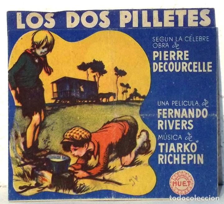Cine: PROGRAMA DE CINE - LOS DOS PILLETES - PLEGADO - PUBLICIDAD CINES - COMPRA MINIMA 5&euro; - Foto 1