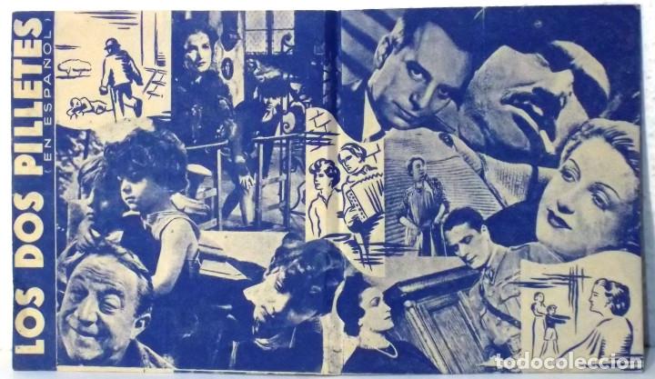 Cine: PROGRAMA DE CINE - LOS DOS PILLETES - PLEGADO - PUBLICIDAD CINES - COMPRA MINIMA 5&euro; - Foto 2
