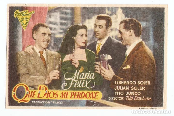 Kino: QUE DIOS ME PERDONE - MAR&Iacute;A F&Eacute;LIX, FERNANDO SOLER, JULIAN SOLER, TITO JUNCO - CINE PELAYO