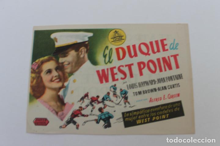 Cine: PROGRAMA EL DUQUE DE WEST POINT- TEATRO ECHEGARAY - 1947 - Foto 1