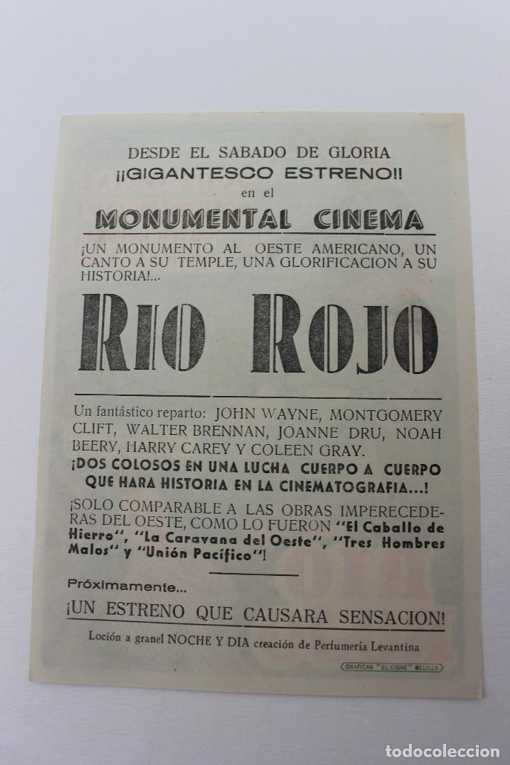 Cine: PROGRAMA RIO ROJO, MONUMENTAL CINEMA, MELILLA, JOHN WAYNE - Foto 2