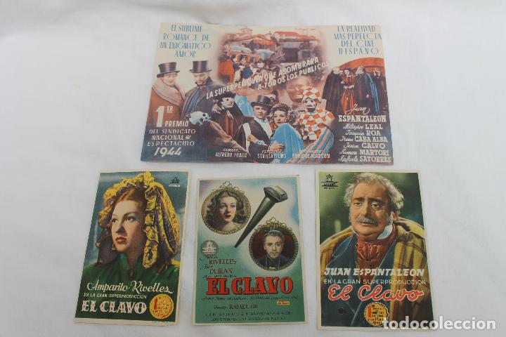 Cine: LOTE 4 PROGRAMAS EL CLAVO DIFENTES UNO DOBLE CON PUBLICIDAD - Foto 1