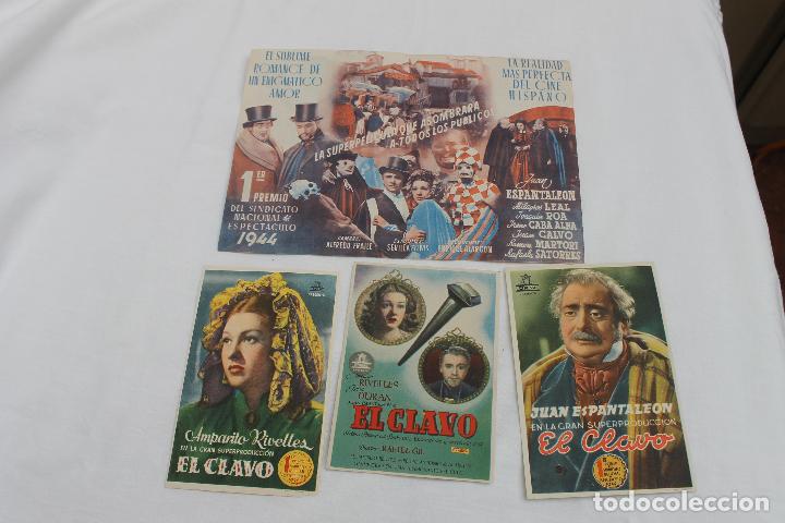 Cine: LOTE 4 PROGRAMAS EL CLAVO DIFENTES UNO DOBLE CON PUBLICIDAD - Foto 2