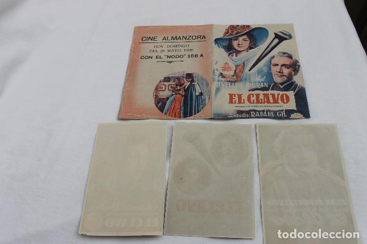 Cine: LOTE 4 PROGRAMAS EL CLAVO DIFENTES UNO DOBLE CON PUBLICIDAD - Foto 3
