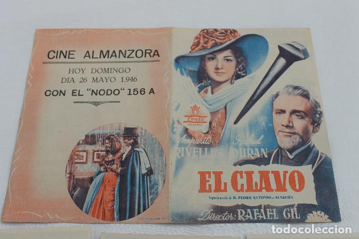 Cine: LOTE 4 PROGRAMAS EL CLAVO DIFENTES UNO DOBLE CON PUBLICIDAD - Foto 5