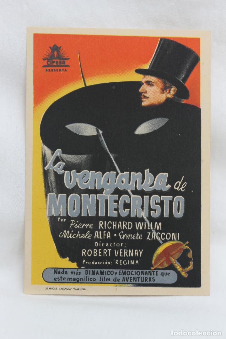 Cine: PROGRAMA DE MANO LA VENGANZA DE MONTECRISTO - Foto 1