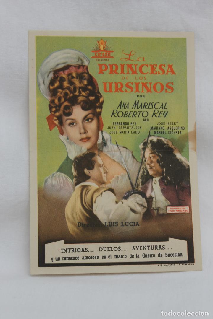 Cine: PROGRAMA DE MANO LA PRINCESA DE LOS URSINOS 1949 - Foto 1