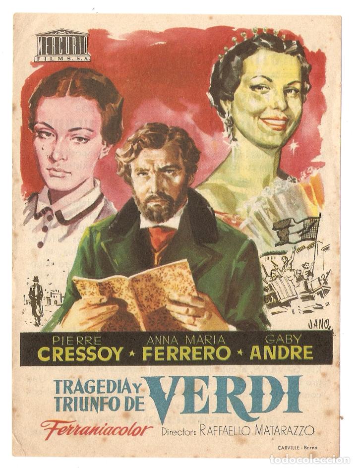 Kino: TRAGEDIA Y TRIUNFO DE VERDI - PIERRE CRESSOY, ANNA MARIA FERRERO - JANO - CINE MAJESTIC CINEMA